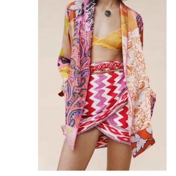 Zara wrap sarong skirt with beads, size small, great condition! - Picture 3 of 10